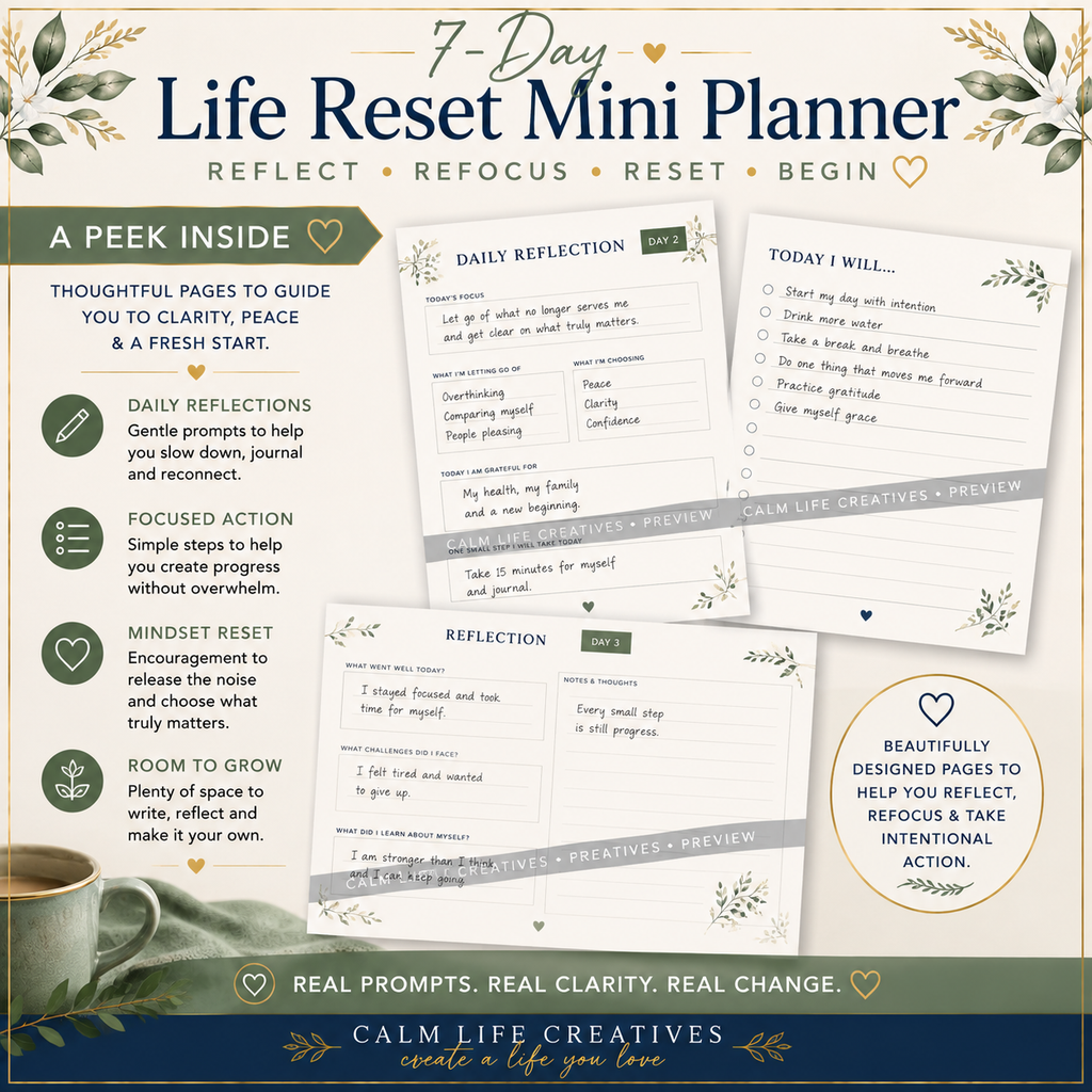 7-Day Life Reset Mini Planner