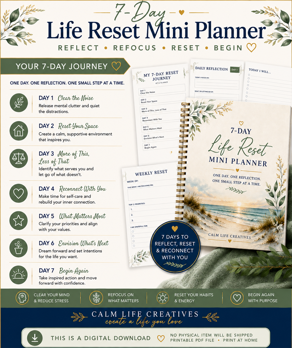 7-Day Life Reset Mini Planner