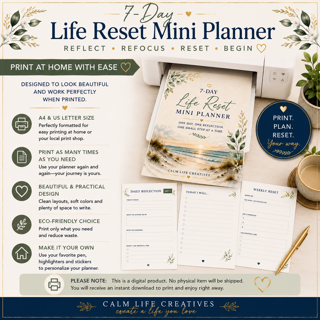 7-Day Life Reset Mini Planner