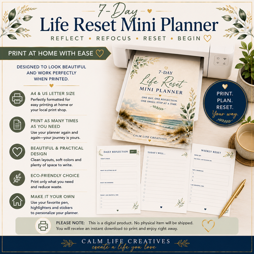 7-Day Life Reset Mini Planner